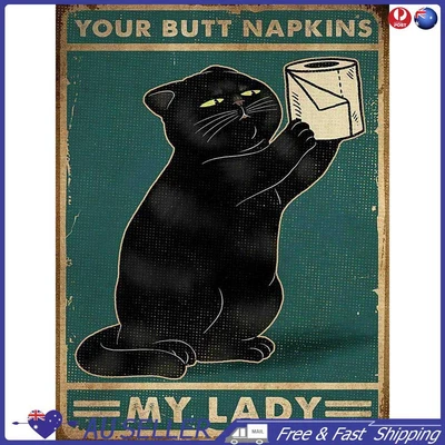 $11.19 • Buy Diamond Painting 5D DIY Retro Cat Poster Full Round Drill Kit (B2339)