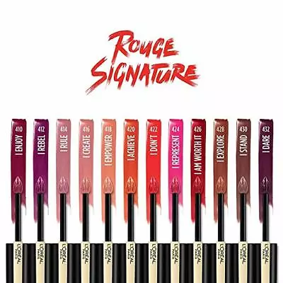 L'Oreal Rouge Signature Matte Liquid Lipstick ~ Choose Your Shade • $5.75