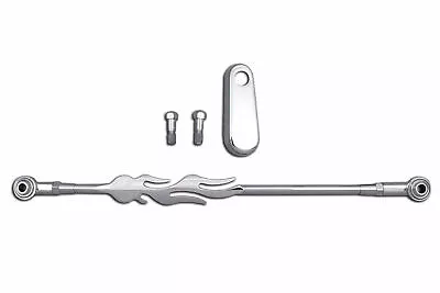 $24.63 • Buy Chrome Flame Style Shifter Rod Kit For Harley Davidson By V-Twin