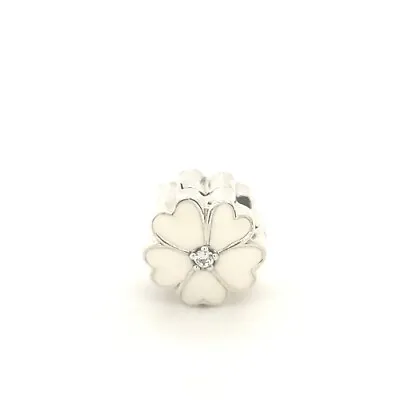 Authentic Pandora Silver 925 #791822en12cz  White Primrose Flower Clip Charm NEW • $38.98