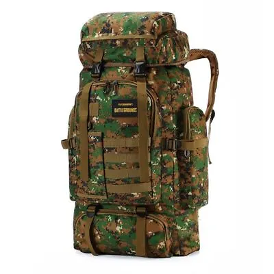 80L Men Outdoor Travel Oxford Cloth Bags Camping Camouflage Hiking Backpack • $66.87