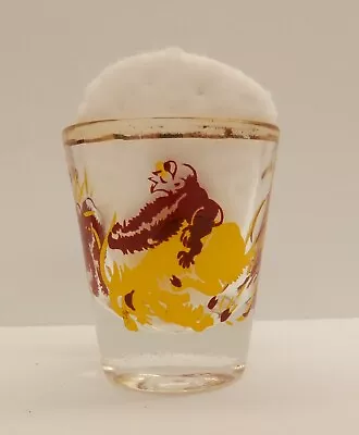 Vintage Jungle Humor Souvenir Shot Glass -  Bottom's Up  Monkey • $4.99