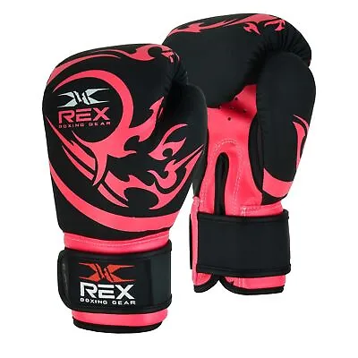Kids Boxing Gloves Professional Training Muay Thai MMA Punch Bag Sparring4oz 6oz • £11.99