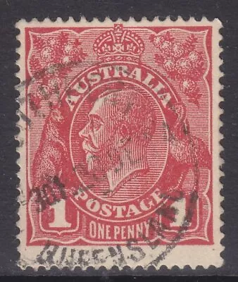 KGV Heads Single Wmk 1d Red Die 1 GU *ACSC VARIETY* SG 21c (649) • $14.60