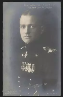 Germany WWI Red Baron Freiherr Manfred Von Richthofen Sanke Nr450 RPPC 112334 • $193.04