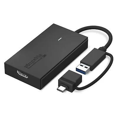 Plugable USB C Or USB 3.0 To HDMI Adapter For Mac And Windows • $39.95