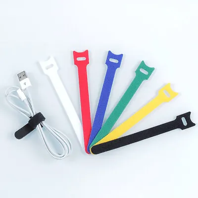 Hook & Loop Cable Tie 12mm Width X 150 180 200 300mm Length Red Green Blue • $11.95