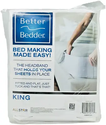 Better Bedder Bed The Headband Tuck Fitted Flat Sheets Easy Storage King Package • $29.99