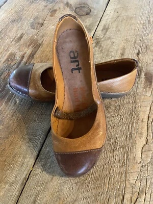 £24.03 • Buy THE ART COMPANY Idance Mary Janes Tan And Brown Shoes Sz 38