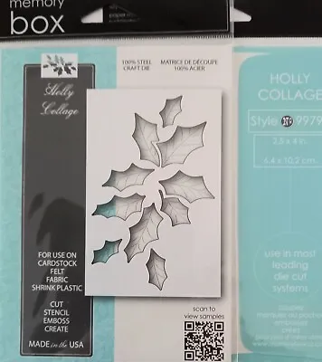 Memory Box Holly Collage Die 99790  NEW • £9.99