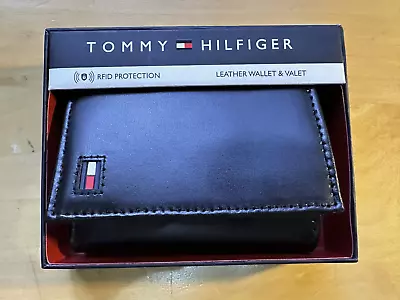£24.50 • Buy Tommy Hilfiger Mans Black Leather Wallet - New / Boxed - Post Free