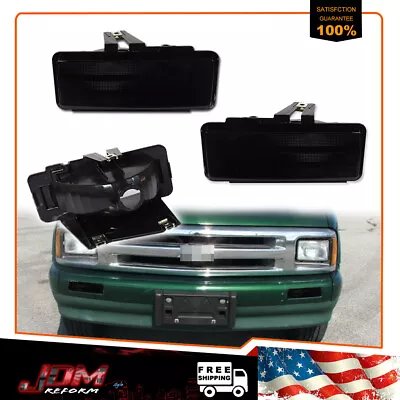 For 1994-1997 Chevy S10 Blazer GMC Sonoma Smoked Front Bumper Turn Signal Lights • $29.99