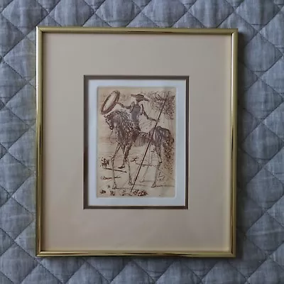 $329 • Buy Salvador Dali Limited Edition Etching  Don Quixote  Midcentury Modern (1966)