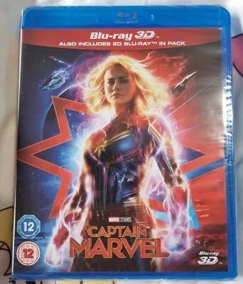 Captain Marvel 3D & 2D Blu Ray Set NEW • £3.99