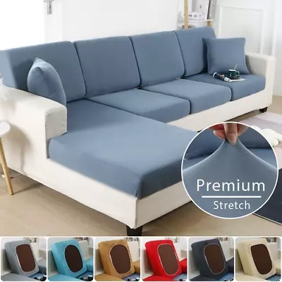 Elastic Sofa Cushion Cover Room Seat Covers Stretch Covers Slipcover 1/2/3/4Seat • $65.93