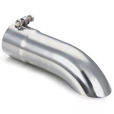 Stainless Steel Turn Down Exhaust Tip 2.5 /3  Inlet/Outlet Angle Cut Tailpipe • $30
