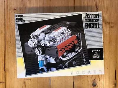 Pocher 1/8 Large Scale Ferrari Testarossa Engine Model Car Kit KM/51 • £149.99