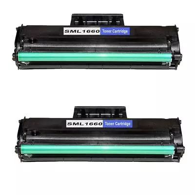 2 Black Toner Cartridge For Samsung ML1865W SCX3200 SCX3205 SCX3205W MLT-D1042S • £18.08