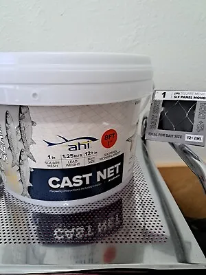 8FT Fishing Cast Net Bait Easy To Throw High Quality Ahi 500 Pro Series New  • $71.99