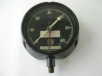 Vintage Nice 5  Diameter  US Gauge Co.  NY 60 PSI PHENOLIC PLASTIC • $44.99