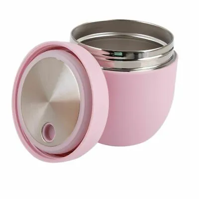 $36.47 • Buy Lunch Box Thermos Food Flask Stainless Steel Insulated Food Soup Jar PINK 470ml
