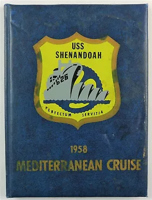 USS Shenandoah (AD-26) 1958 Mediterranean Deployment Cruise Book • $129.95