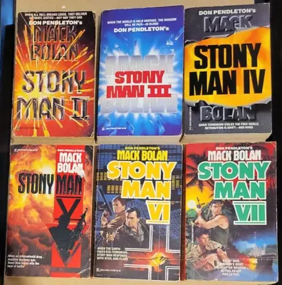 Don Pendleton: MACK BOLAN- STONY MAN X 6books #2 3 4 5 6. 7 • £10.50