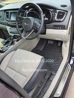 Full Surround Custom Made Floor Mats /Carpets 3 Rows For Kia Carnival 2015-2020 • $178