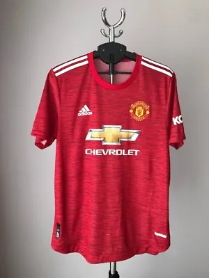 Manchester United 2020 21 Authentic Player Issue Home Football Shirt Adidas Mens • $69