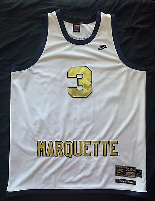 Dwayne Wade Marquette University Jersey Size 2XL • $70