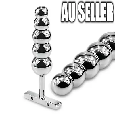 Extra Large Stainless Steel Anal/Butt Plug Bead Chain Metal Adult/Sex Toy  • $19.99