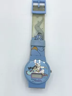 Vintage Disney Aladdin Genie Watch New Sealed Blue And Clear Band Abu Jasmine • £9.64