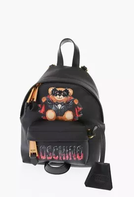 Moschino Couture Batman Teddy Bear Black Mini Backpack New Ml023170 • $249.95