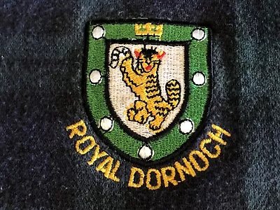 Vintage Royal Dornoch Golf Club Black Watch Plaid Member Golf Shirt VG L • $15