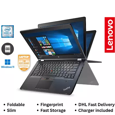 Touchscreen Laptop Windows 11 Lenovo Yoga 460 Core I5-6th 8GB 240GB SSD Fair • £129.99