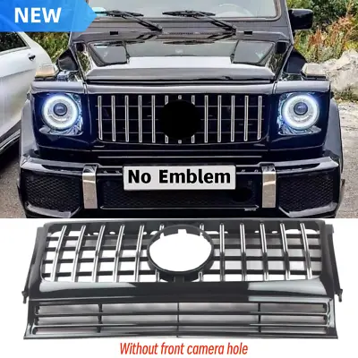 GT Front Grille Chrome Black Grill For Mercedes W463 G500 G550 G63 G55 1990-2018 • $99.20