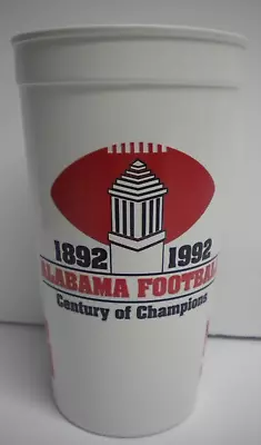 Vintage 1992 Alabama Crimson Tide Football Century Champions Plastic Cup Wendys • $13.99
