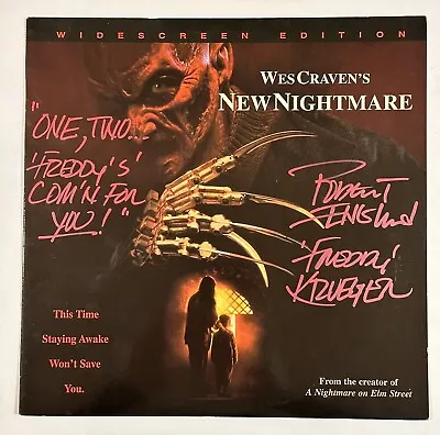 Wes Craven’s New Nightmare On Elm Street Signed Laserdisc Robert Freddy Krueger • $349.99