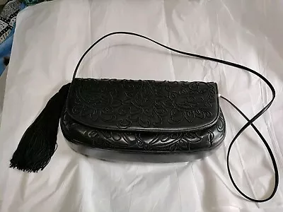 Judith Leiber Clutch/Purse/Vintage/Black With Tassel • $25