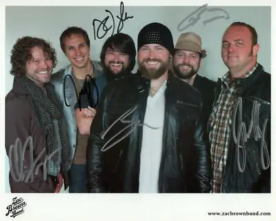 Zac Brown Band Complete (x6) Signed Autograph 8x10 Photo - You Get What You Give • $1799.95