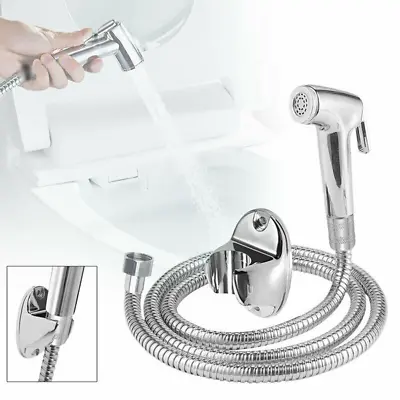 Luxury Handheld Bidet Toilet Jet Spray Muslim Hygienic Shattaf Douche Shower Kit • £6.51