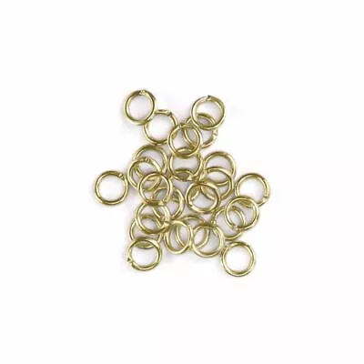 Gold Plated Jump Rings 18K 20 Gauge 7mm 90pcs Jewellery Findings ImpressArt • $8.42