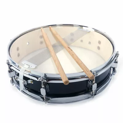 Professional 13x3.5 Inch Black Military Drum+drum Stick+drum Key+strap • $34.43