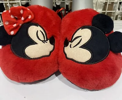 Disney Mickey & Minnie Mouse Mule Style Slippers Sizes UK 3-8 • £14.99