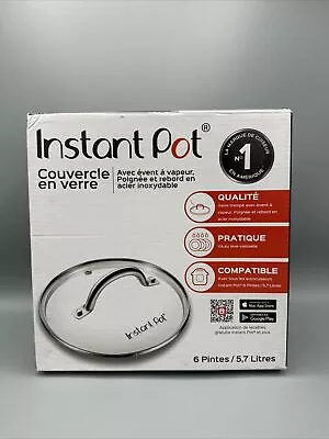 Instant Pot Glass Lid Stream Vent Stainless Steel Rim 6 Quart Cookers NEW IN BOX • $12.97