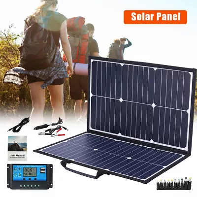 120W Watt 12V Portable Foldable Solar Panel Kit For Generator Power Station RV • $83.99