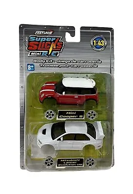 Fast Lane Super Slicks Mini R/C Mini Cooper S & Mitsubishi Lancer Evolution NEW • $19.99