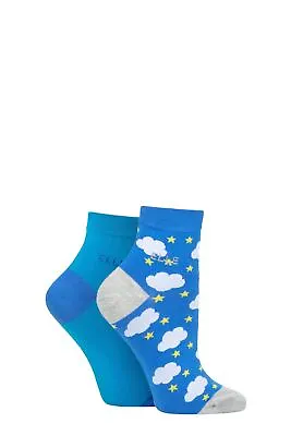 £8.99 • Buy Ladies 2 Pair Elle Bamboo Anklet Socks