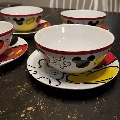 Disney Parks Mickey Mouse Body Parts Bowl Salad Plate 6  Cereal Soup Set Pieces  • $99.99