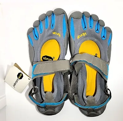 Vibram Fivefingers Sprint Shoes Women's Size 38 Gray And Teal • $46.95